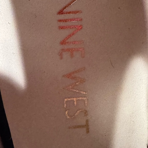 Nine West Black Lace-Up Peep Toe Boot/Heel - Picture 5 of 7